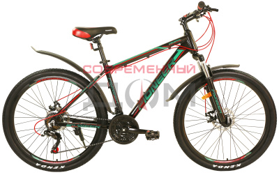 Велосипед Pioneer General 26" AL/17" black-mint-red